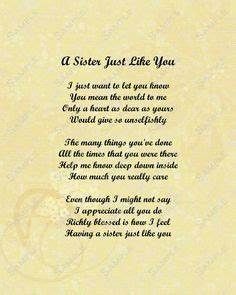 best sister birthday poems that make you cry