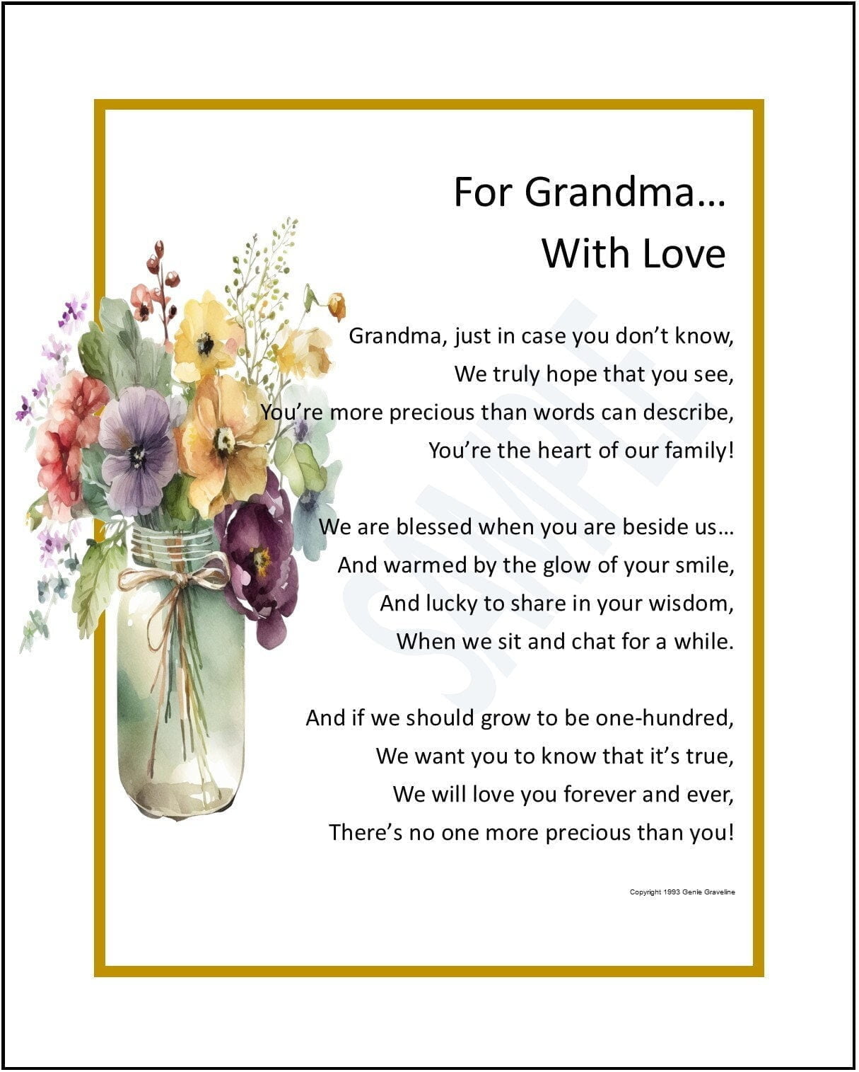 best thank you poems for grandma