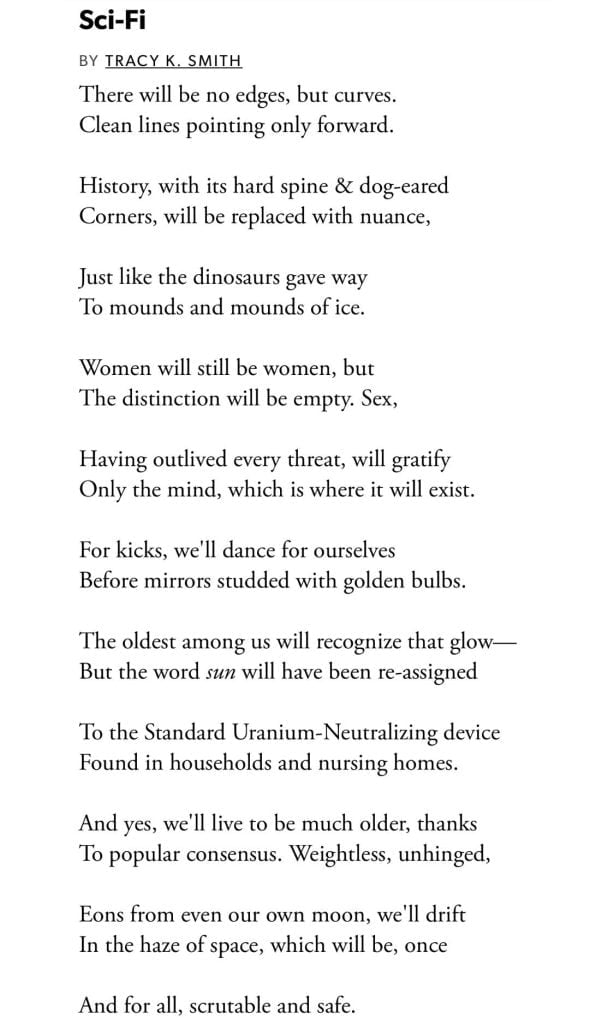 best tracy k smith poems analysis