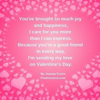 best valentine day poems friends