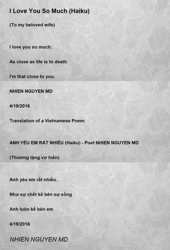 best vietnamese poems in english