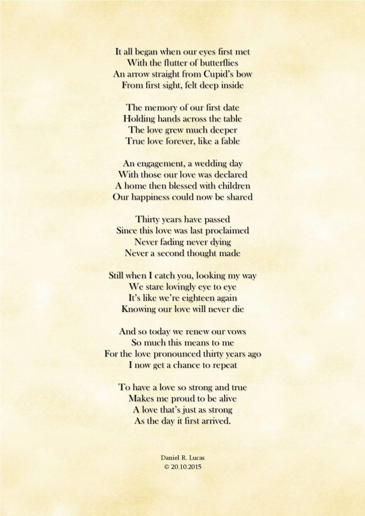 best wedding vow renewal poems