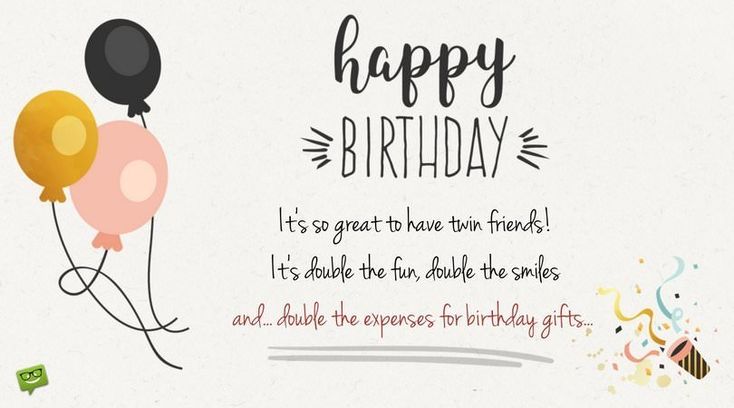 best birthday twin quotes