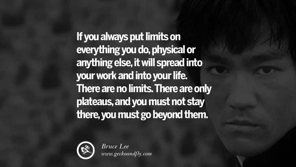 best bruce lee quotes limits