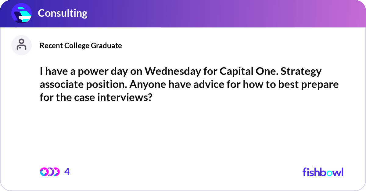 best capital one case interview questions