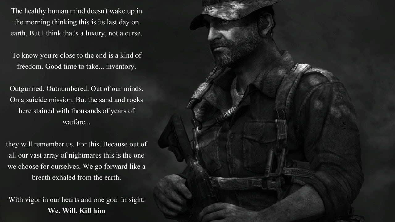 best captain price quotes mw2