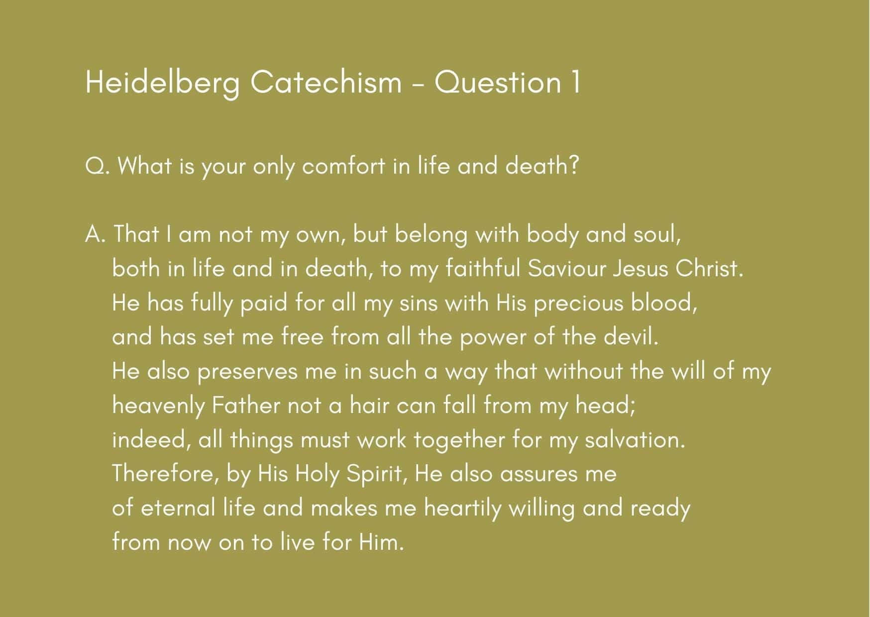best catechism questions