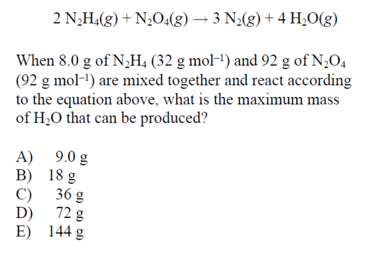 best chemistry questions with answers