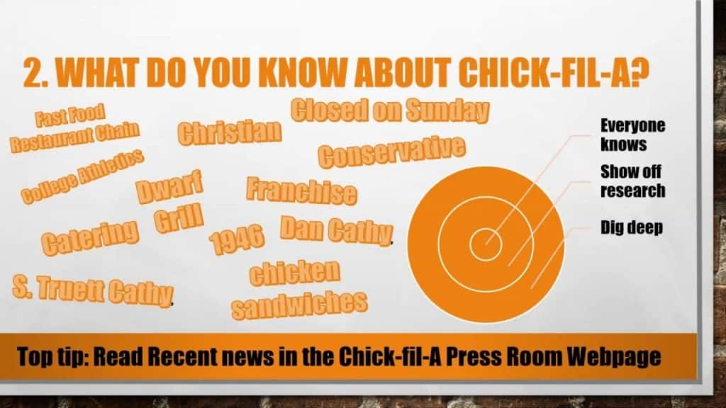 best chickfila interview questions