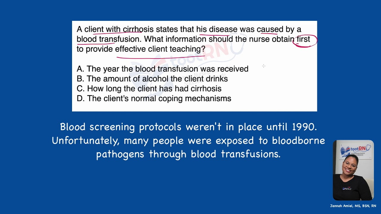 best cirrhosis nclex questions