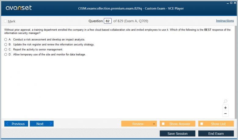 best cism exam questions