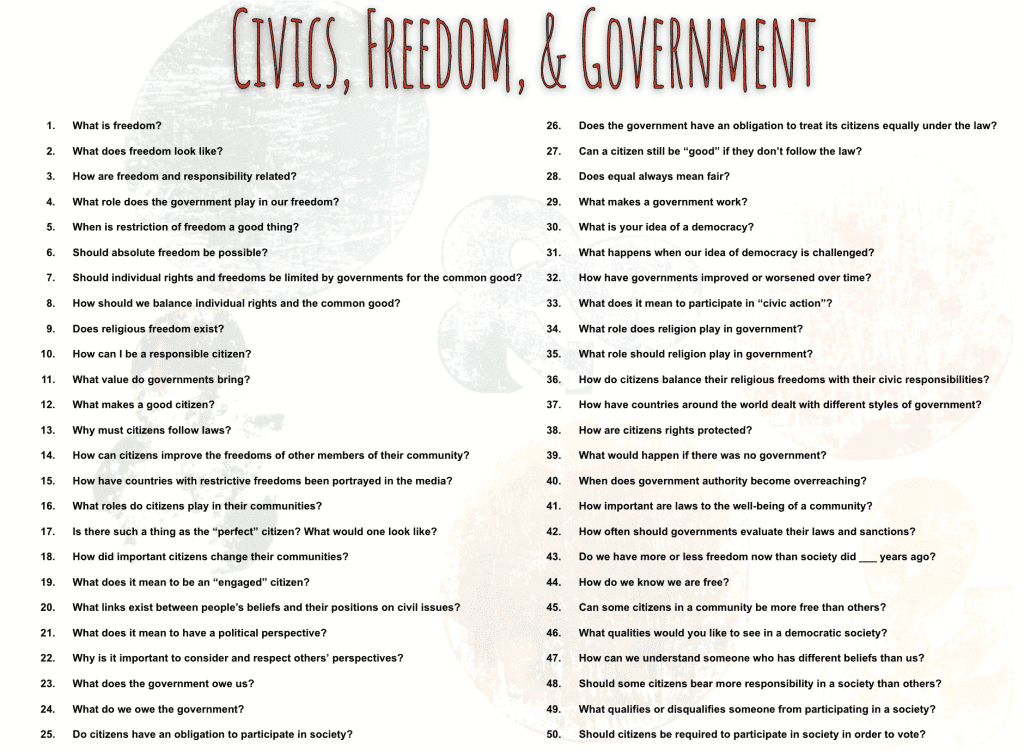 best civics questions