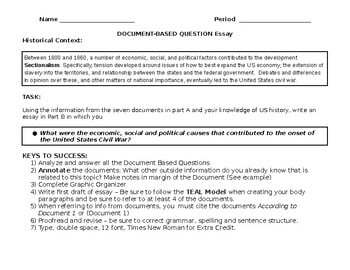 best civil war document based questions