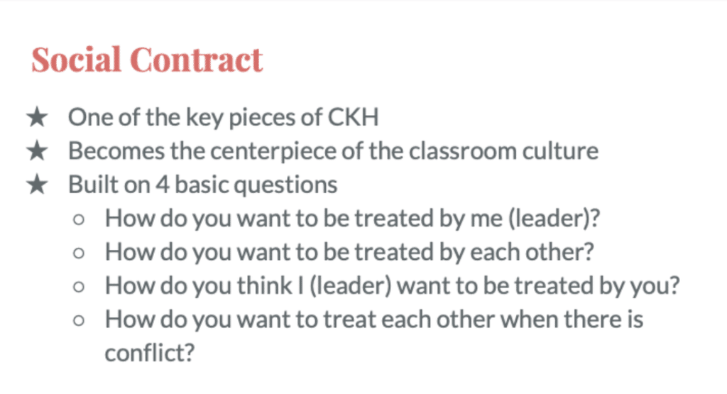 best ckh social contract questions