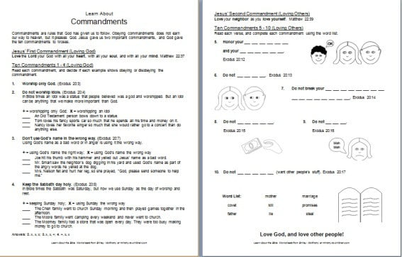 best commandments quiz questions