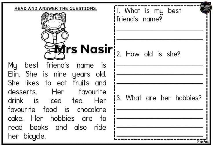 best comprehensive questions for kids