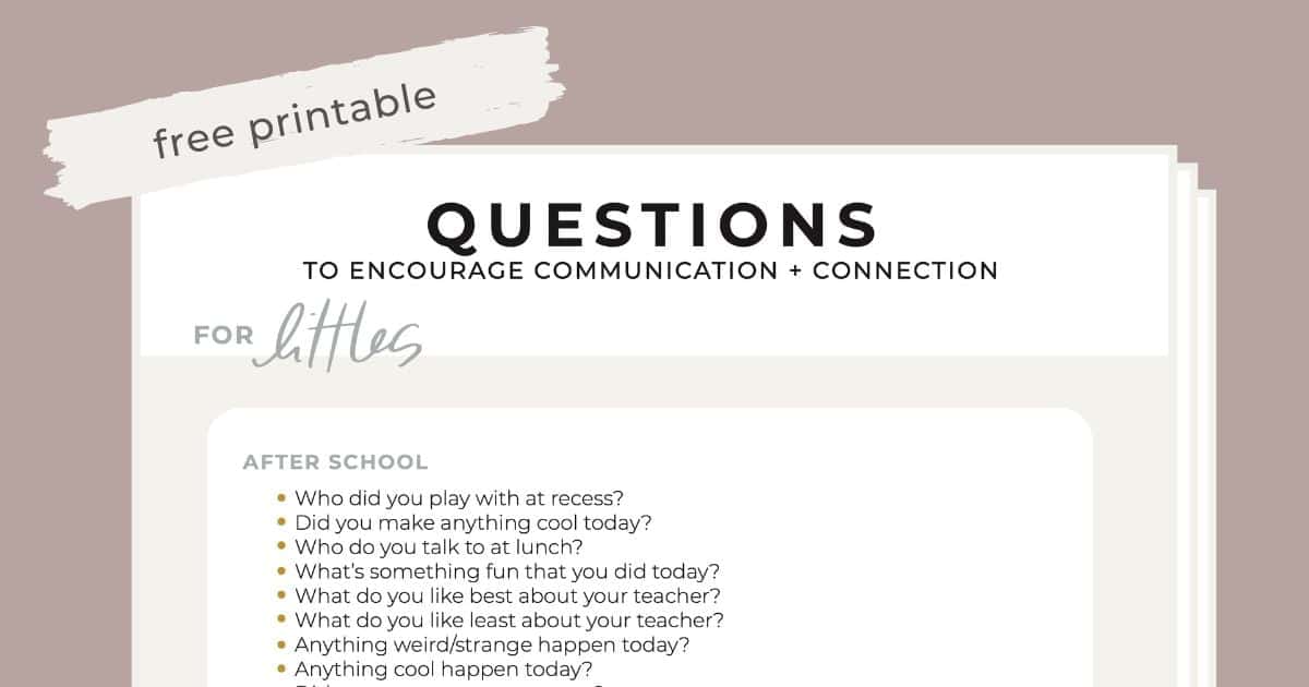 best connection questions for students