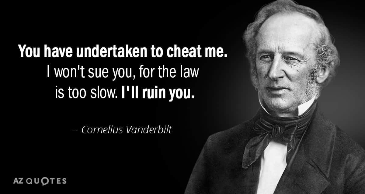 best cornelius vanderbilt quotes