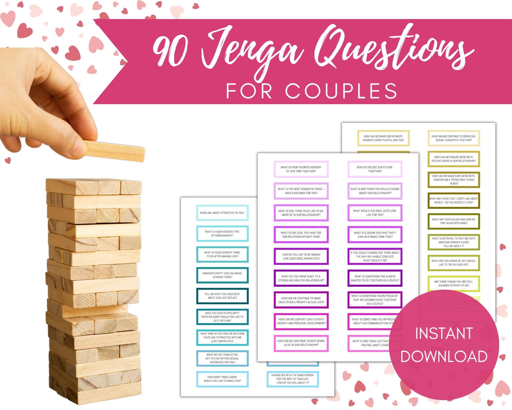 best couples jenga questions