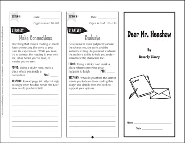 best dear mrhenshaw comprehension questions