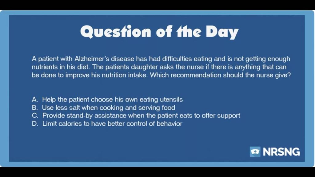 best dementia nclex questions