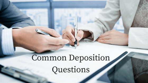 best deposition background questions