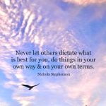 best doing things on your own quotes