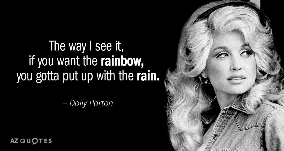 best dolly parton quotes rainbow