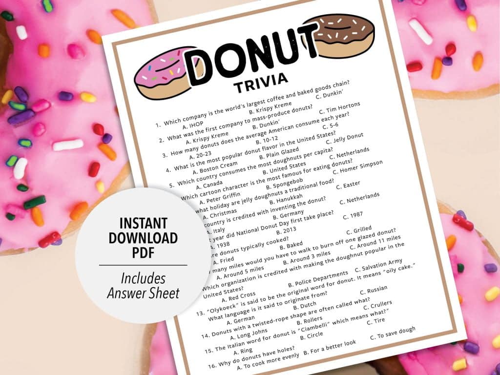 best donut trivia questions scaled