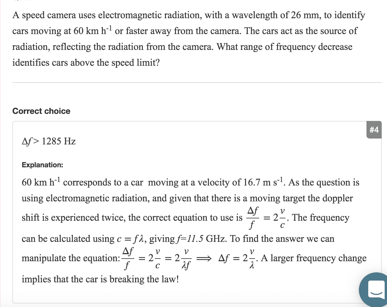 best doppler effect questions