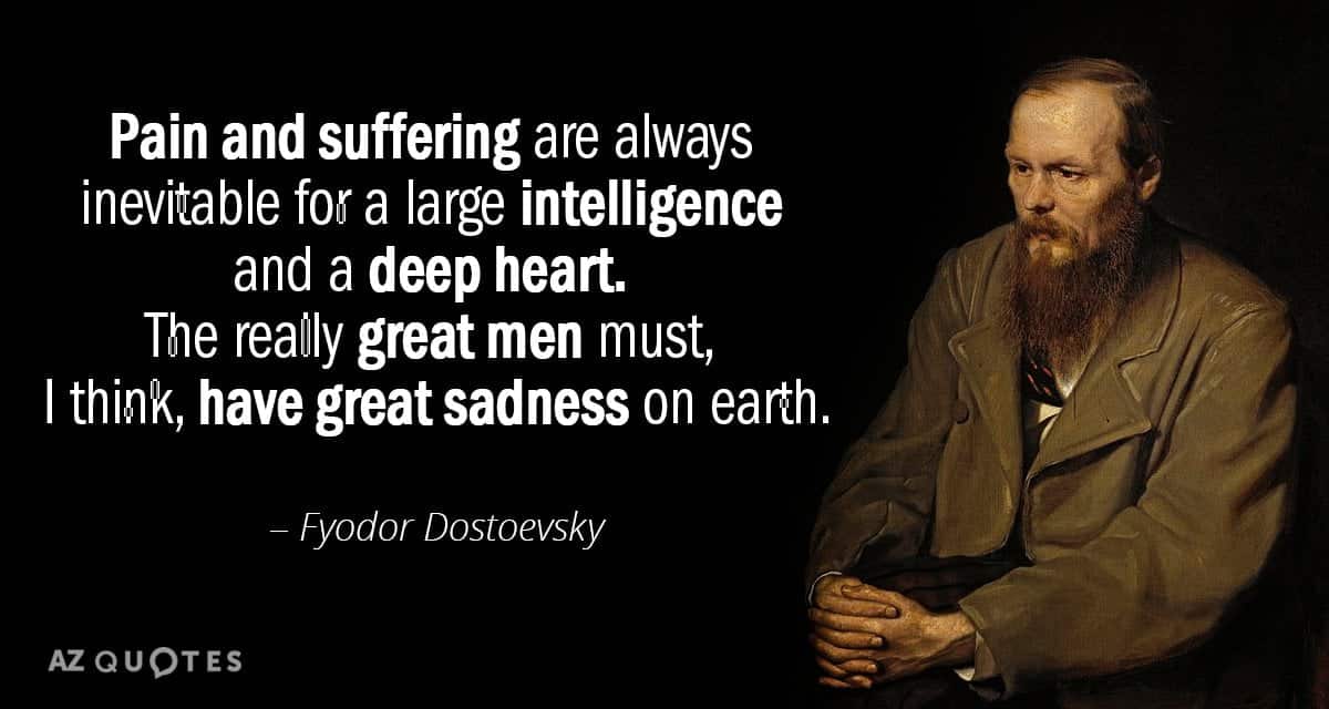 best dostoevsky quotes suffering