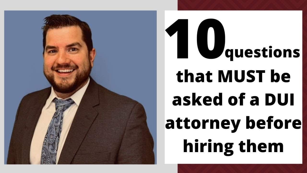 best dui trial questions