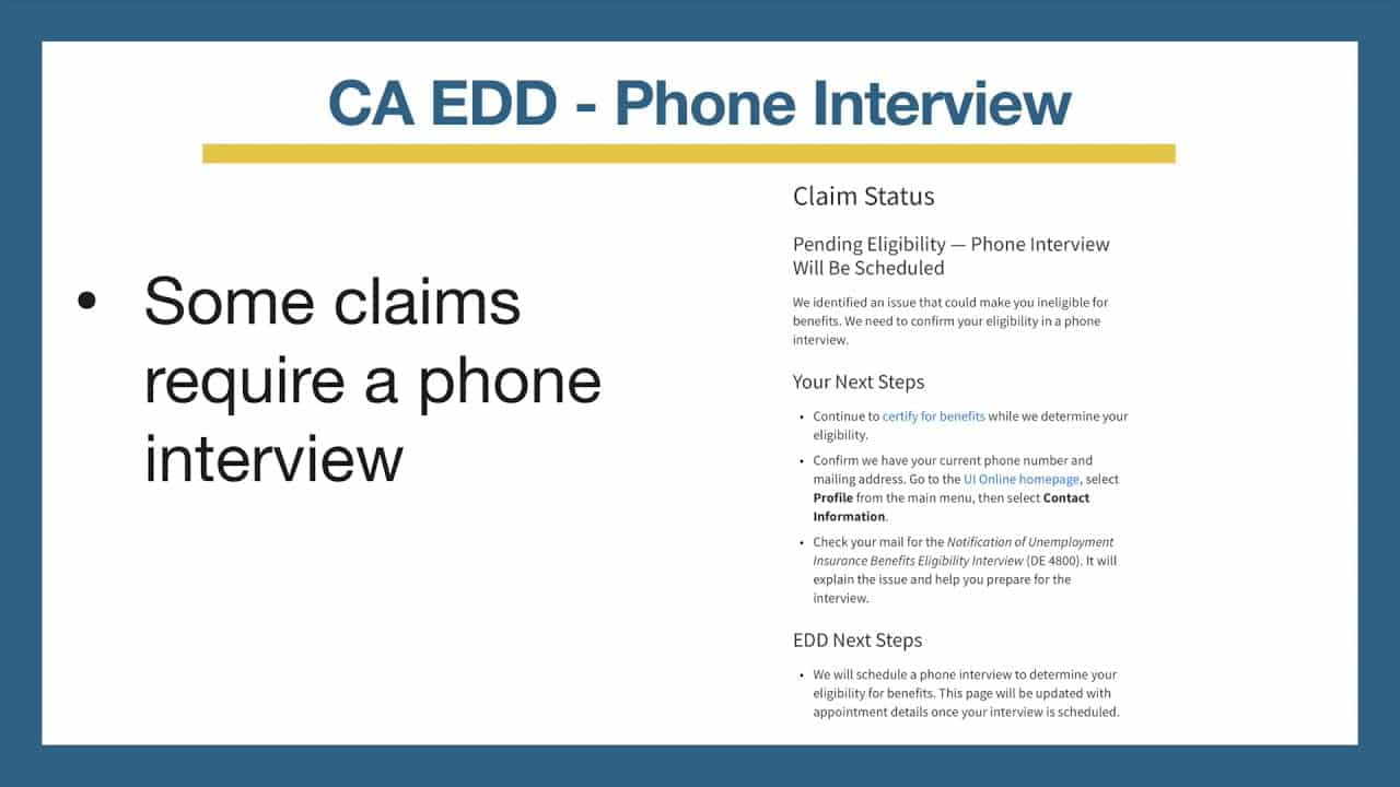 best edd eligibility questions