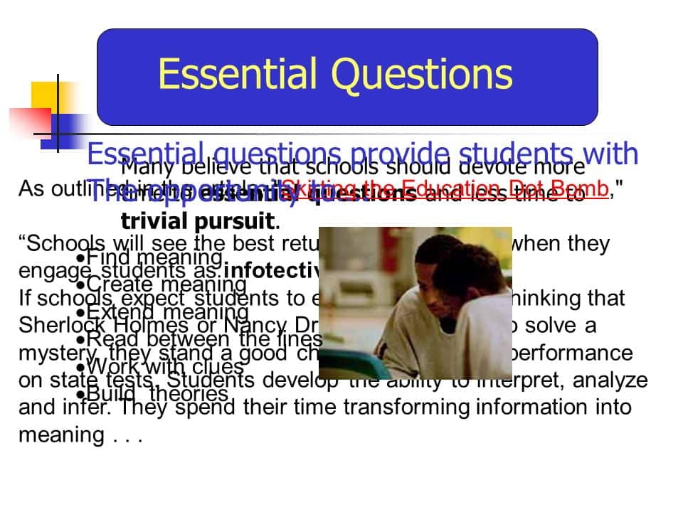 best education essential questions