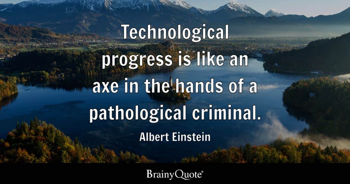 best einstein quotes about technology