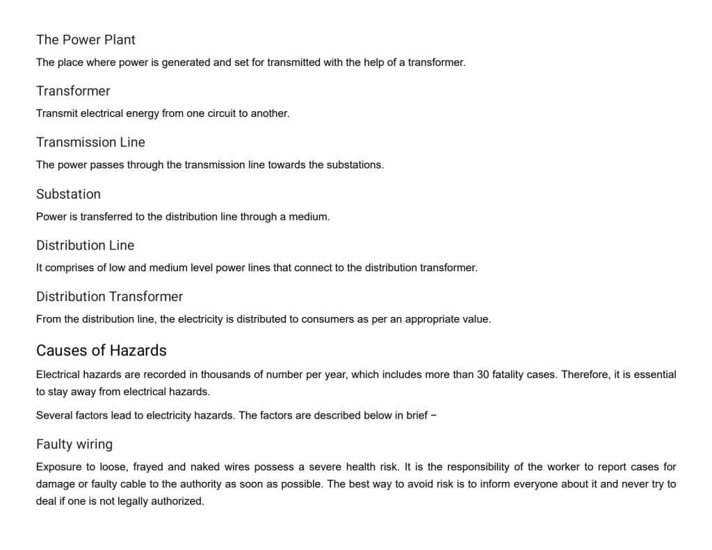 best electrical safety questions