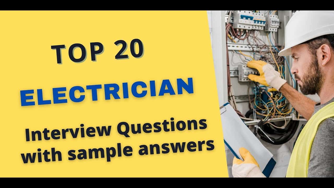 best electrician interview questions and answers