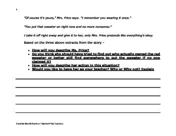 best eleven by sandra cisneros questions