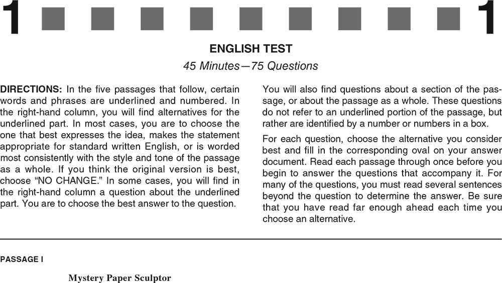 best english test 45 minutes 75 questions