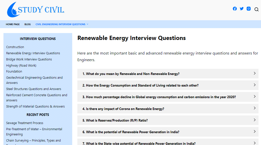 best entergy interview questions