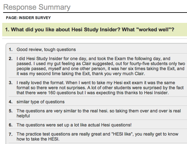 best exit hesi questions