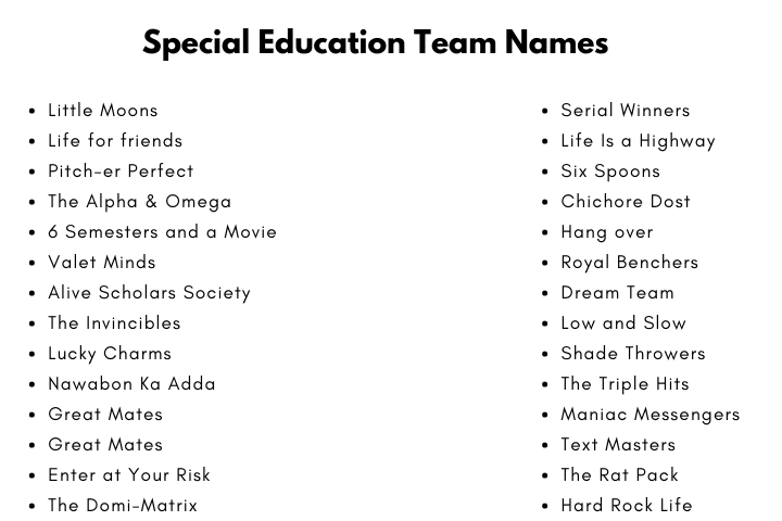 best name for special needs