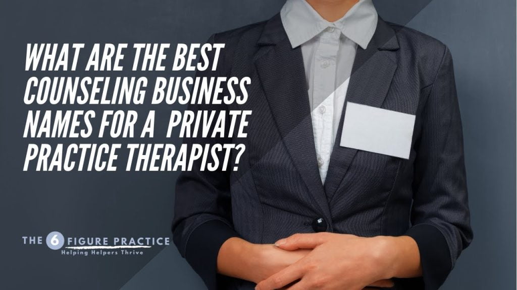 best name for therapy practice