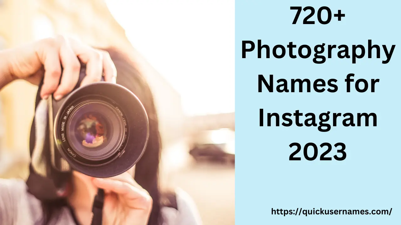 best photographers name for instagram