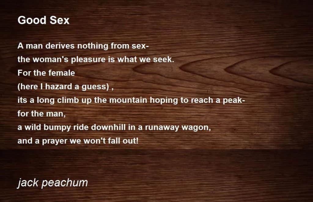 best sex poems for my wife