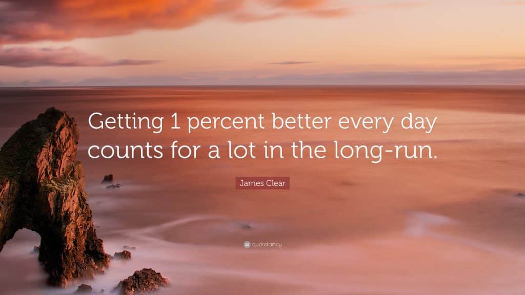 best 1 percent better every day quotes scaled