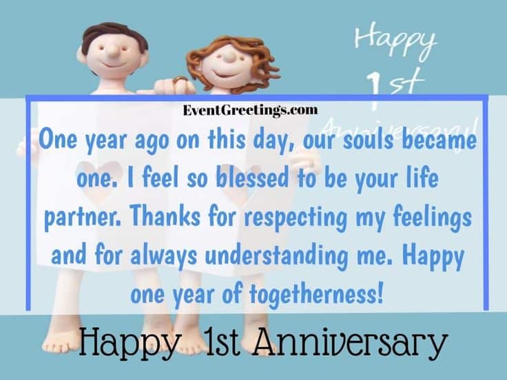 best 1 year together quotes