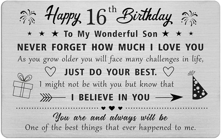 best 16th birthday son quotes