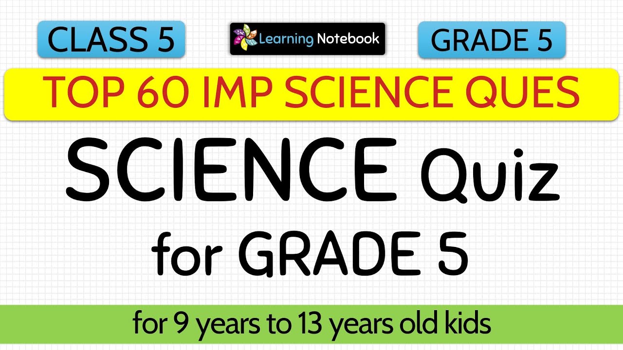 best 5th grade science questions and answers