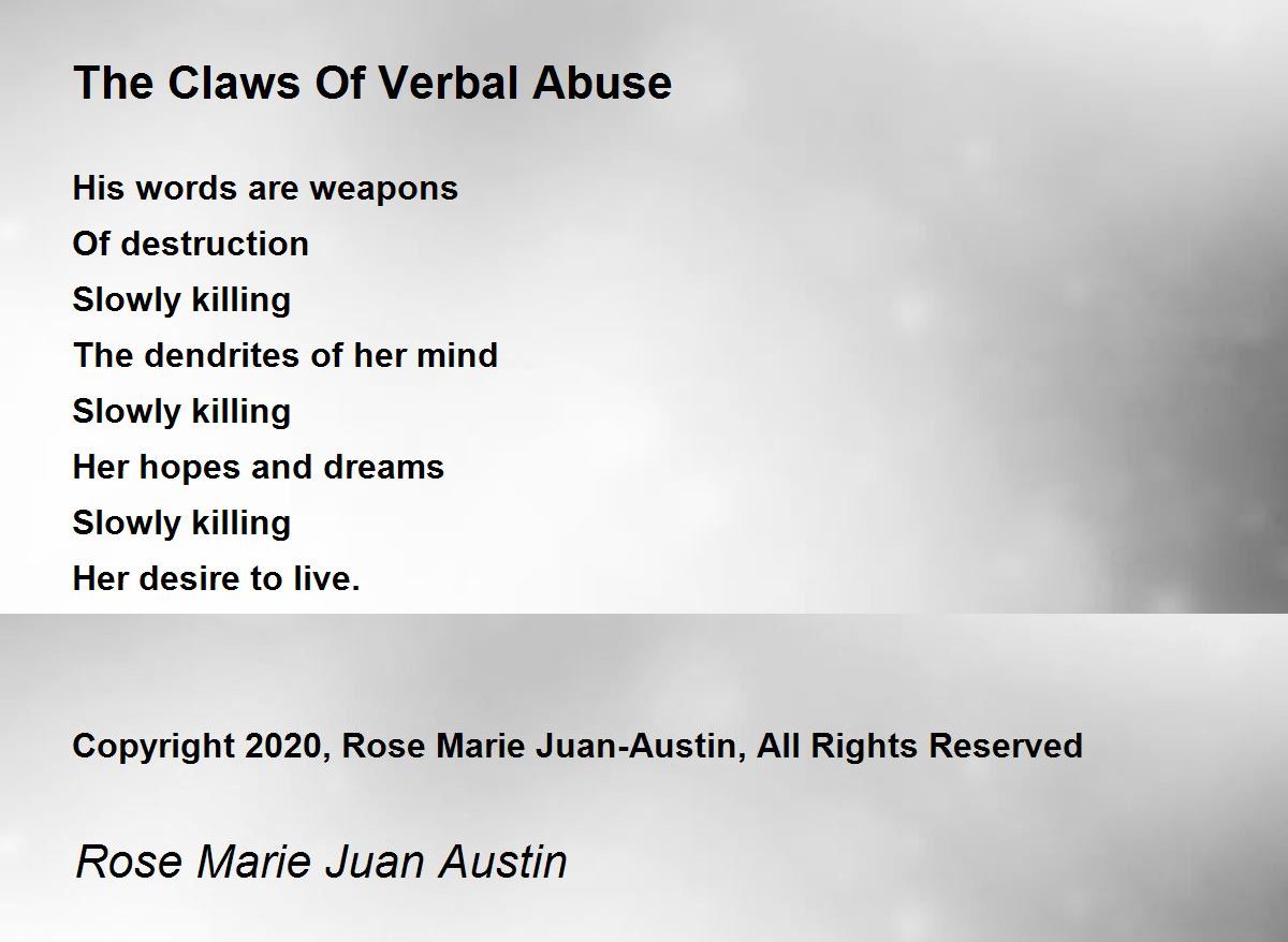 best abusive relationship poems